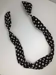Rautalankahuivi, Polka Dot, musta - Hiuskoristeet - HU389 - 4