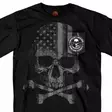 T-Paita, Hot Leathers, Flag Skull Pocket - T-paidat - TP1129 - 1