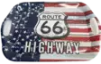 Tarjotin route 66 highwayusa lippu - Korit ja tarjottimet, sisustuslaatikot - PRT1189 - 1