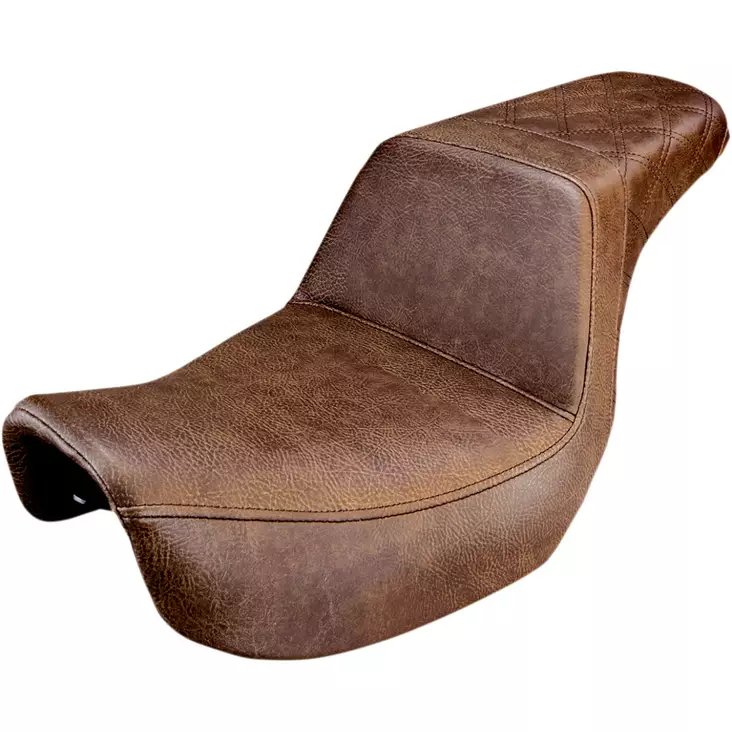 2-UP SEAT STEP UP FRONT|REAR SADDLEHYDE™ BROWN - Satulat ja satulanpäälliset - 08030569 - 1