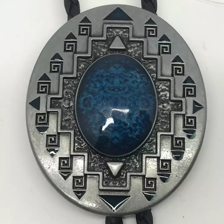 BOLO Ellipsi, sininen kivi - Kravatit ja bolo - BA109 - 1