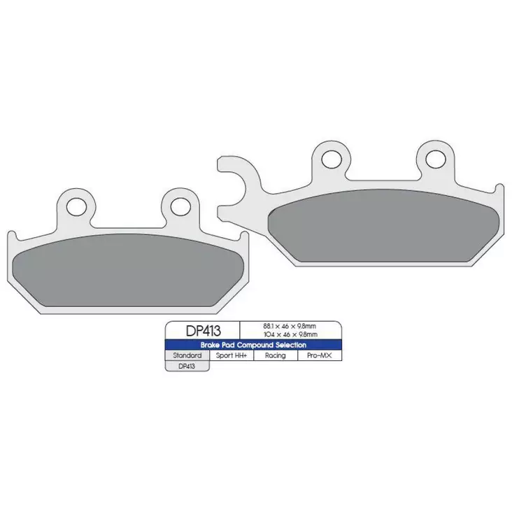 BRAKE PAD DP SINTERED REPLACEMENT STREET TOURING OFF-ROAD/ATV - Jarrupalat - 17210149 - 1