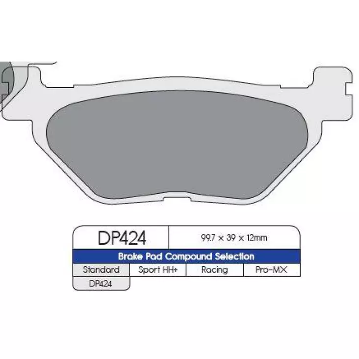 BRAKE PAD DP SINTERED REPLACEMENT STREET TOURING OFF-ROAD/ATV - Jarrupalat - 17210589 - 1