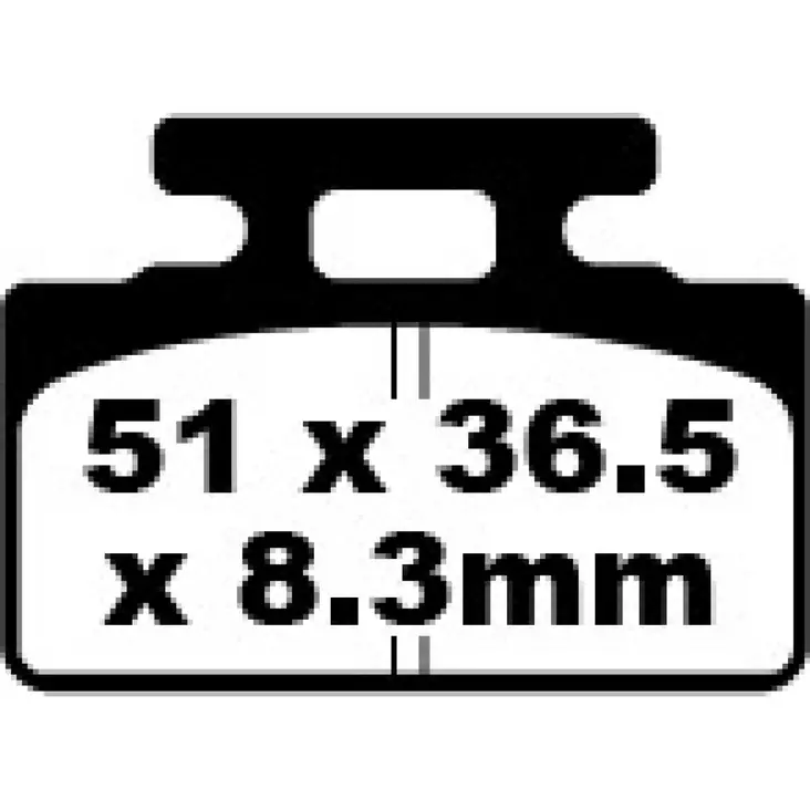 BRAKE PAD SFA SERIES ORGANIC - Jarrupalat - 17220319 - 1