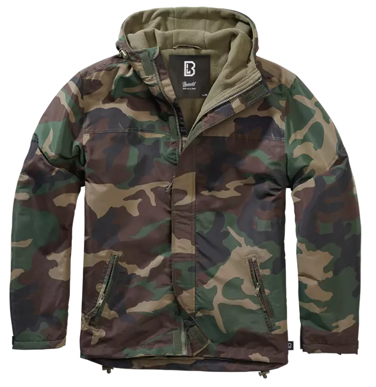 Brandit Woodland Windbreaker vetoketjuma - Kangastakit - T489 - 1