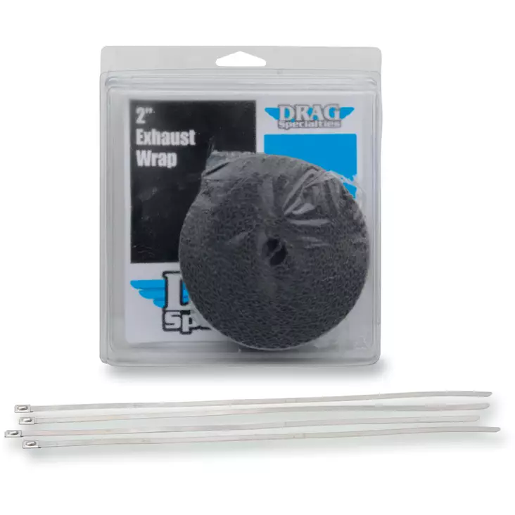 EXHAUST HEAT WRAP 2" X 25' BLACK W/ TIE - Pakoputket ja niiden osat - 18610669 - 1