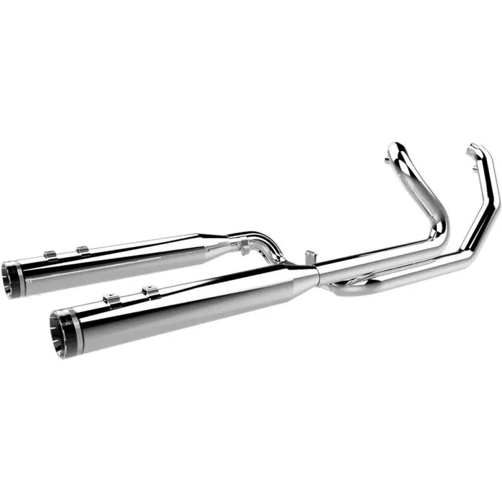 EXHAUST SYSTEM 2 INTO 2 WITH TWO-STEP CROSSOVER HEADER CHROME - Pakoputket ja niiden osat - 18001959 - 1