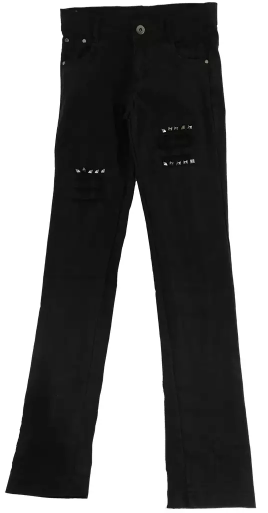 Farkut, mustat, niittejä - Housut - KID439 - 1