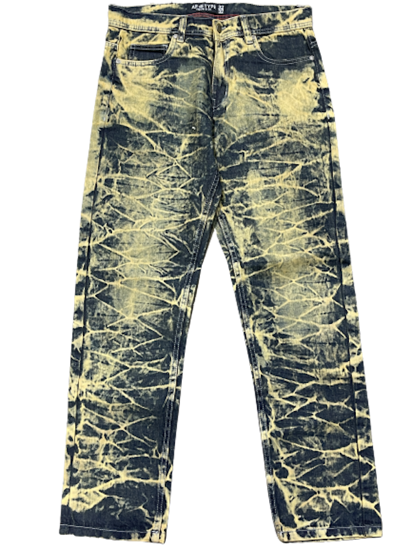 Farkut ryppyvärjätty relax fit - Farkut - FAR79 - 1