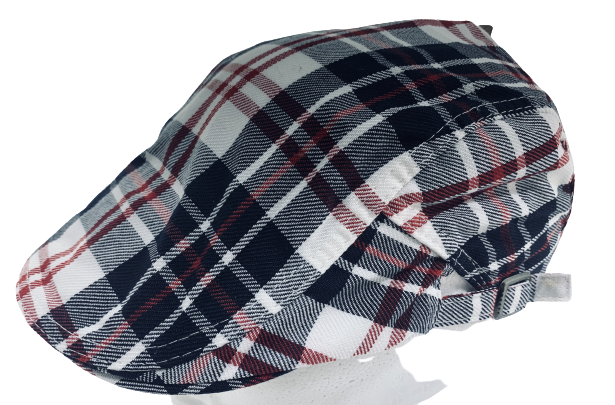 Flatcap puna musta valkoinen - Flat Capit - LC599 - 1