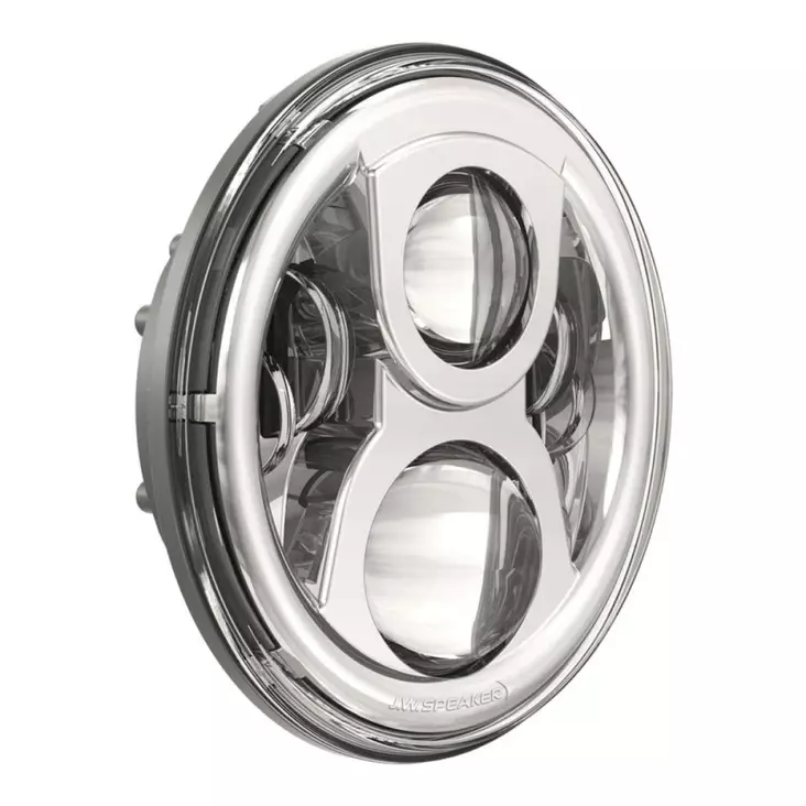 HEADLIGHT LED DUAL BURN 8700 EVO 2 18 CM (7'') CHROME INNER BEZEL - Tuulilasit ja etumaskit - 20011769 - 1
