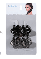 Hiusklipsi 4-kpl setti 2,5 CM. - Hiuskoristeet - PIN189 - 1