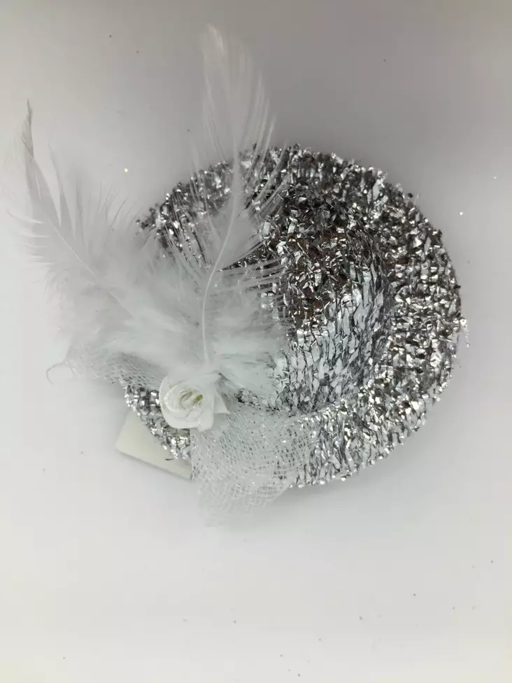 Hiuskoriste, hopea hattu - Hiuskoristeet - PIN169 - 1