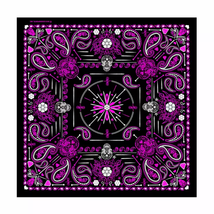 Huivi, Hot Leathers, Skull Pink - Huivit - HU399 - 1