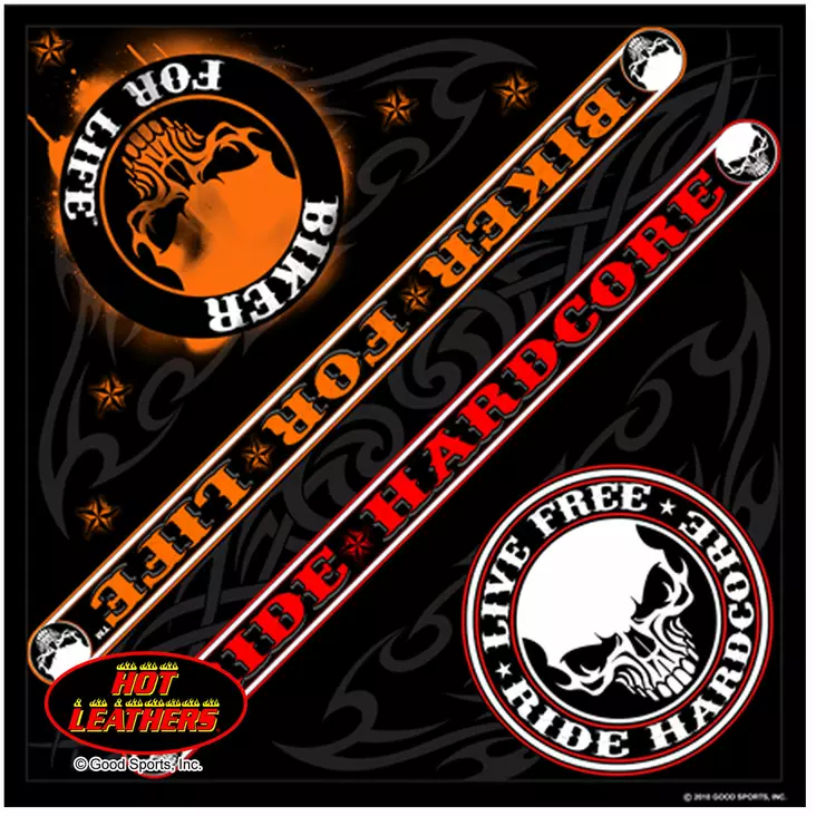 Huivi-Hot Leathers-Stencil Skull-HU289 - Huivit - HU289 - 1