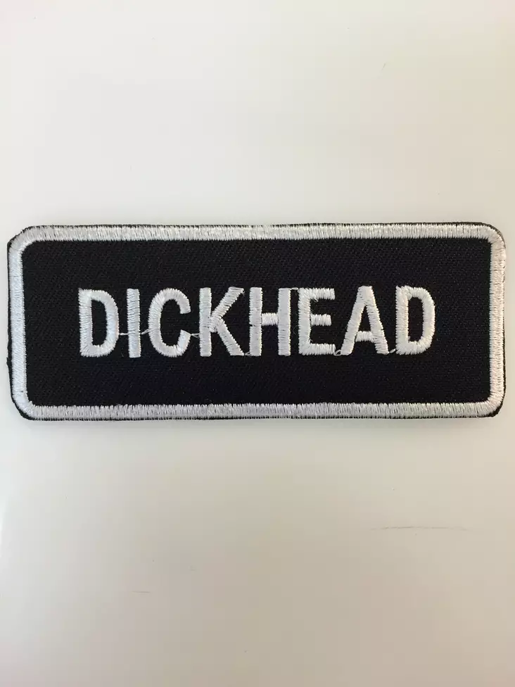 Kangasmerkki-Dickhead-etukuva - Kangasmerkit - K1289 - 1