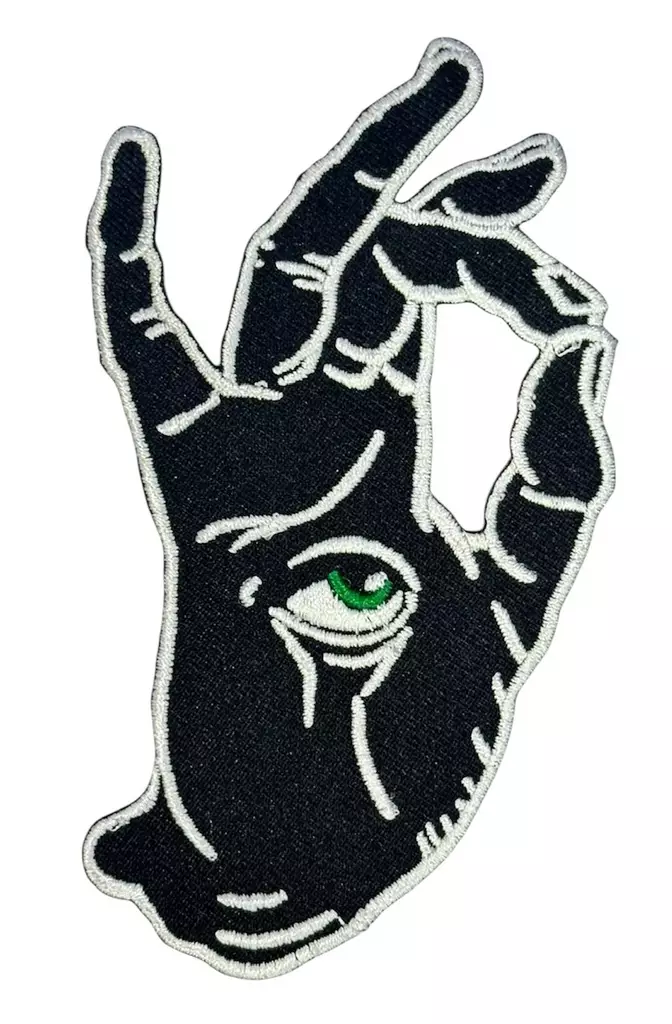 Kangasmerkki Hand Eye Ok - Kangasmerkit - K1639 - 1