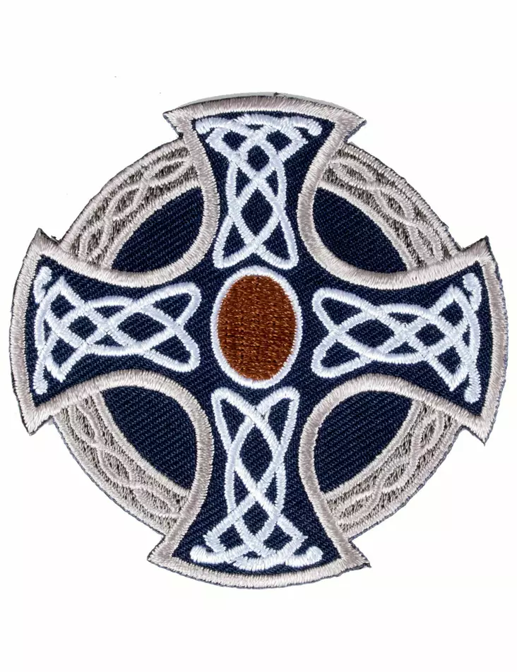 Kangasmerkki, maltanristi koristeilla - Kangasmerkit - K1039 - 1