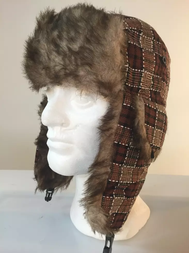 Karvalakki,ruskea ruudullinen - Karvalakit - KAR39 - 1