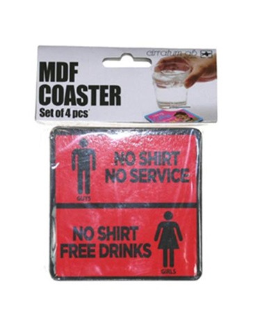 Lasinalunen No shirt No service 4 kpl - Lasinalunen - PRT729 - 1