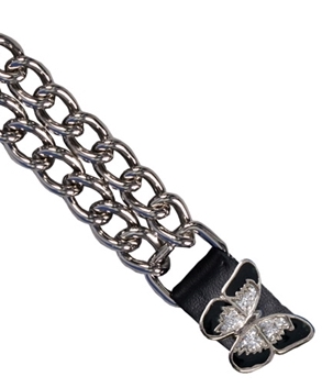 Liiviketju perhonen tuplaketju - Nahkaliivit - VXC1029 - 1