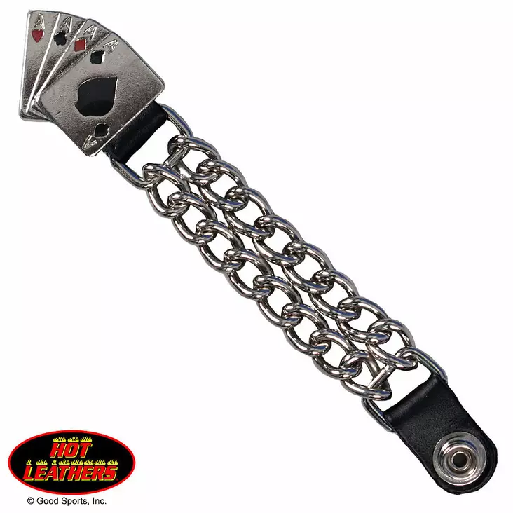 Liivilukko 4", Hot Leather, Aces, 1kpl - Nahkaliivit - VXC1009 - 1