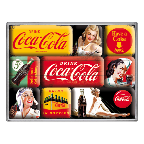 Magneettisetti Coca- Cola 9 kpl - Magneetit - MAG29 - 1