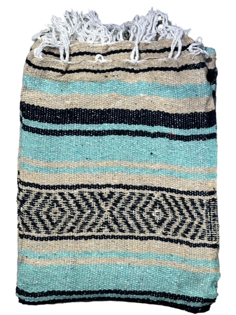 Mexico viltti, Mint/Tan/Navy - Kodin tekstiilit - MEX49 - 1