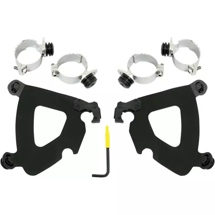 MOUNTING KIT TRIGGER-LOCK GAUNTLET-FAIRING BLACK - Tuulilasit ja etumaskit - 23200119 - 1