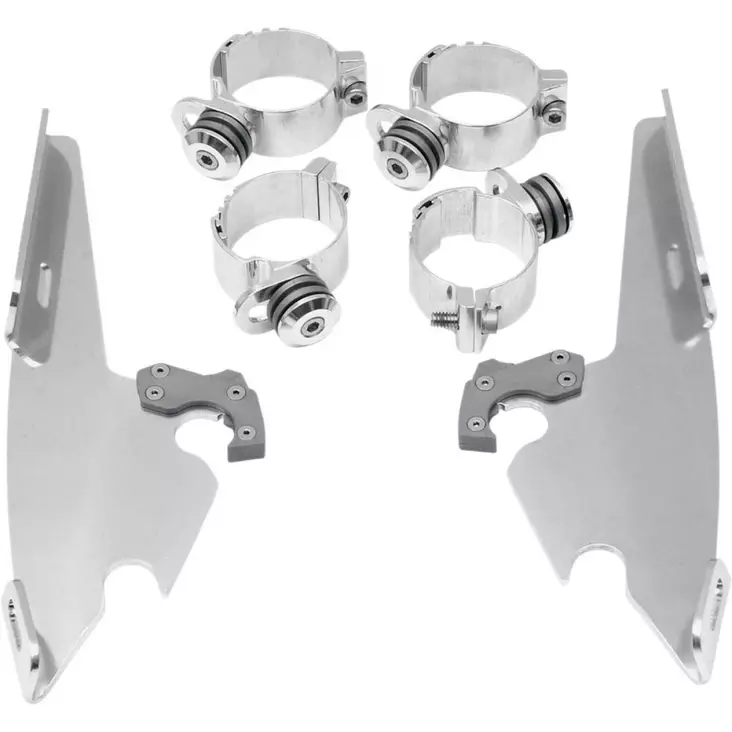 MOUNTING KIT TRIGGER-LOCK MEMPHIS FATS/SLIM POLISHED - Tuulilasit ja etumaskit - 23200029 - 1