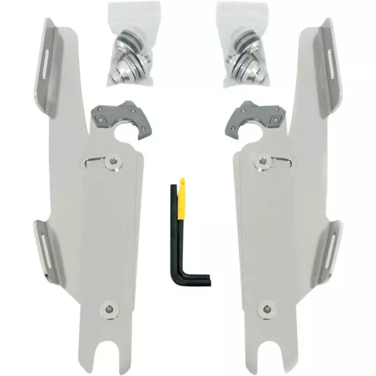 MOUNTING KIT TRIGGER-LOCK MEMPHIS FATS/SLIM POLISHED - Tuulilasit ja etumaskit - 23200089 - 1