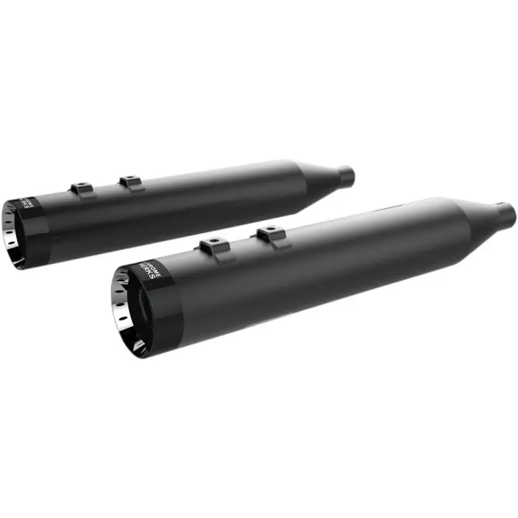 MUFFLERS 4.5" HP-PLUS® SLIP-ON W/BLACK END TURBINE CAPS BLACK/BLACK - Pakoputket ja niiden osat - 18011289 - 1