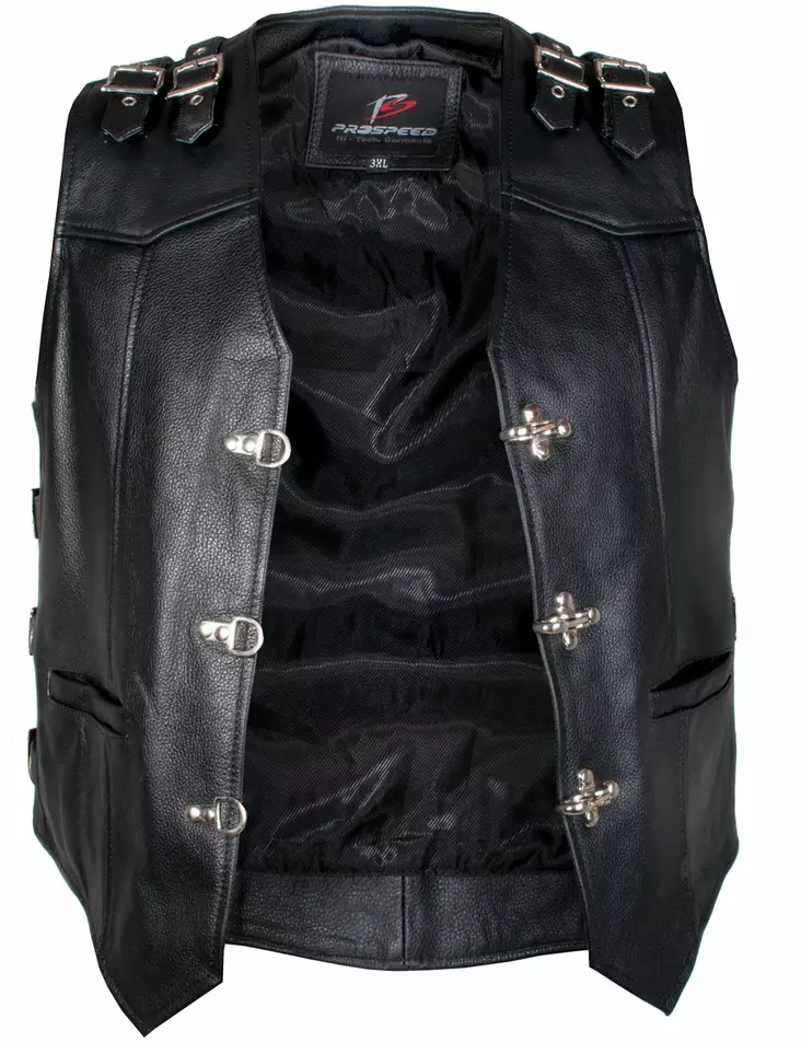 Nahkaliivi, Prospeed, 10 buckles new w/c - Nahkaliivit - LI69 - 1