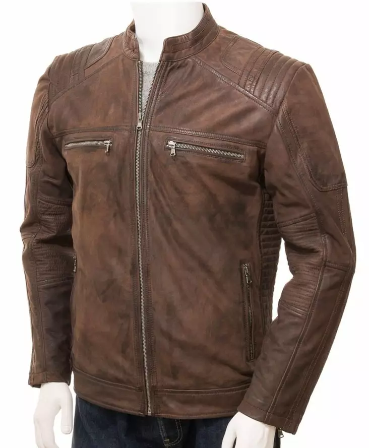 Nahkatakki Cognac pehmeä lammas - Nahkatakit - T439 - 1