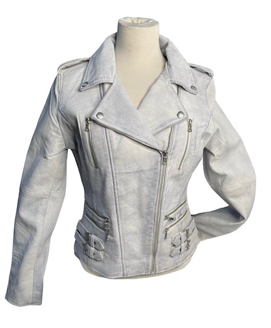 Nahkatakki, New Rihanna, Dirty White - Nahkatakit ja -liivit - T529 - 1