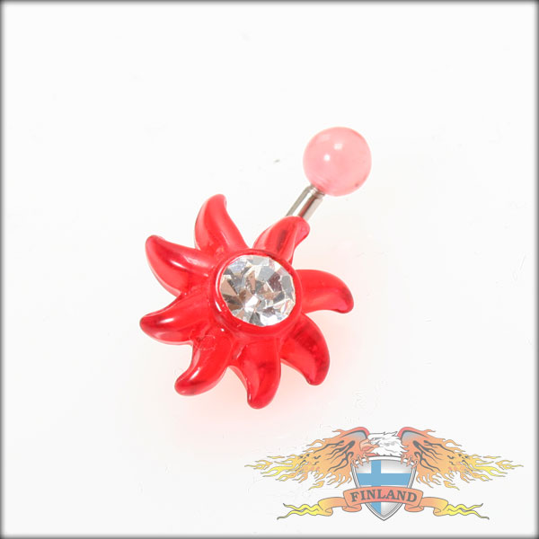 Napakoru,punainen kukka, kirkas kivi - Napakorut - NAP9 - 1