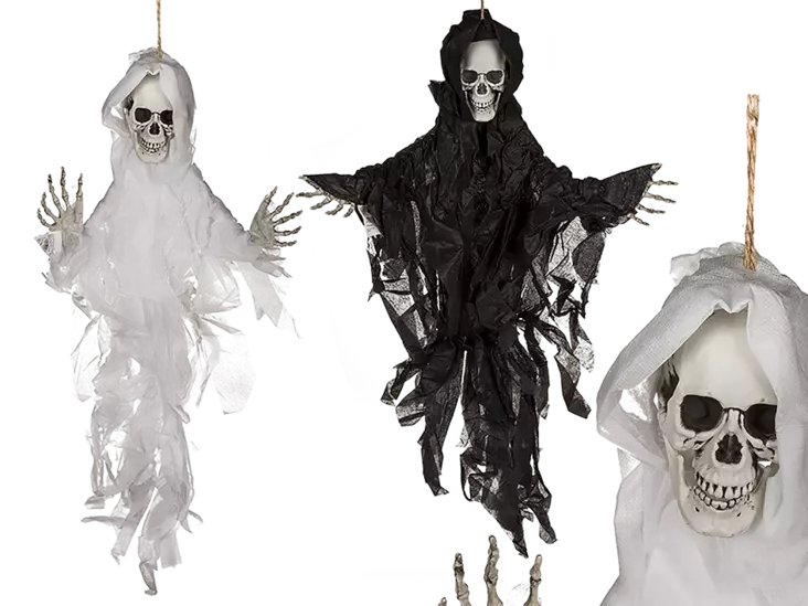 Pääkallo leijuva 75-cm - Kallot, Halloweenrekvisiitta - PRT949 - 1