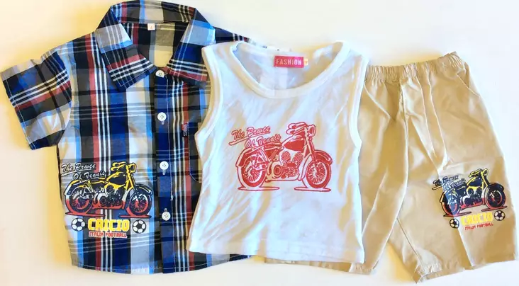 Paita+paita+shortsit. Painatus. - T-paidat - KID459 - 1