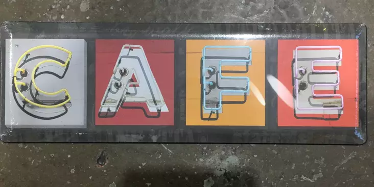 Peltikyltti, Cafe - Taulut, kehykset - PK39 - 1