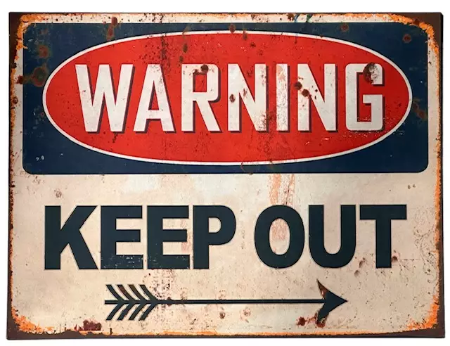 Peltikyltti Keep Out - Taulut, kehykset - PELT439 - 1