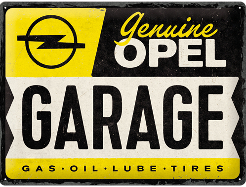 Peltikyltti OPEL Garage - Taulut, kehykset - PELT389 - 1