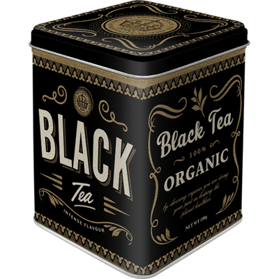 Peltipurkki Black Tea purkki saranoitu - Säilytys - PELT319 - 1