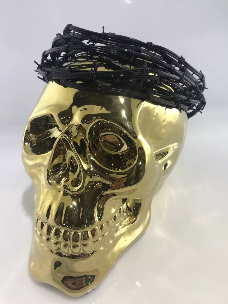 Piikkilanka kaulakoru, musta silikooni. - Kaulakorut - BA299 - 1