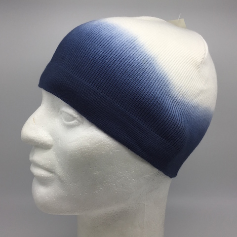 Pipo, Sini-valkoinen, liukuvärjätty - Pipot - PI429 - 1