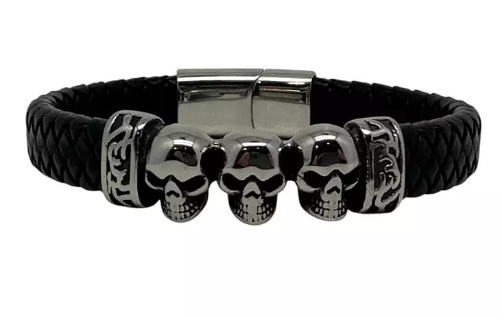 Punottu ranneke Kolme Kalloa - Rannekorut - BA329 - 1