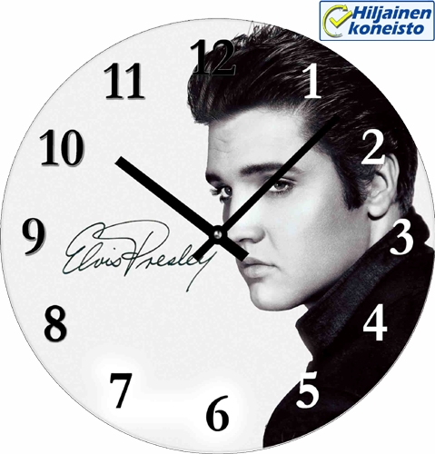 Seinäkello Elvis nimikirjoituksella - Kellot - KE129 - 1