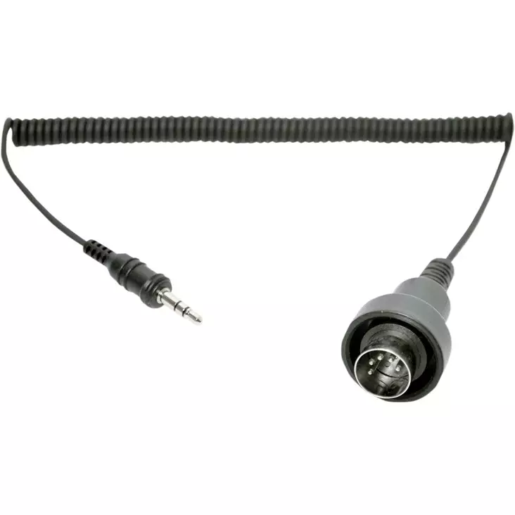 SM10 STEREO JACK 3.5MM TO 5-PIN DIN BLACK - Kypäräpuhelimet - 44020249 - 1
