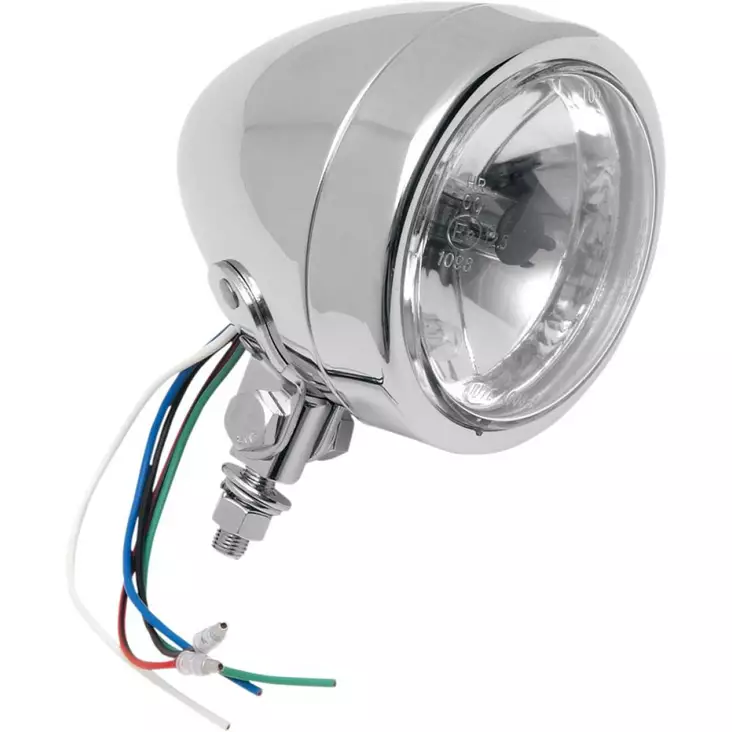 SPOTLIGHT W/ RUNNING LIGHTS 4.5" PLAIN CLEAR LENSE CHROME - Tuulilasit ja etumaskit - 20010249 - 1