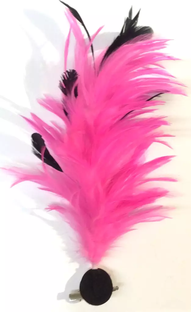 Sulka hiusklipsi/rintaneula, Vaalpunaine - Hiuskoristeet - PIN199 - 1