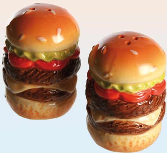 Suola ja pippuri sirotin, Hamburger - Keittiötarvikkeet - PRT549 - 1
